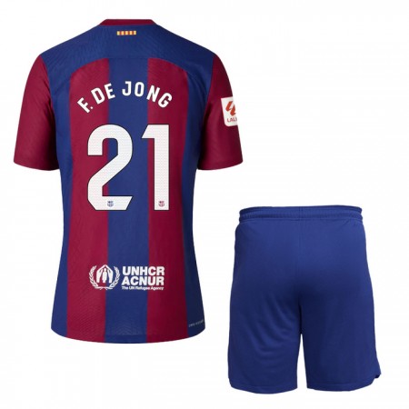 Camisetas FC Barcelona Frenkie de Jong 21 Primera 2023-24 - Niño (+ Pantalones)